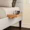 Hastings Home Bedside Shelf Bamboo Modern Clamp-on Floating Nightstand and Bedroom Accessories Tray for Home 188735DKT - alternate 1